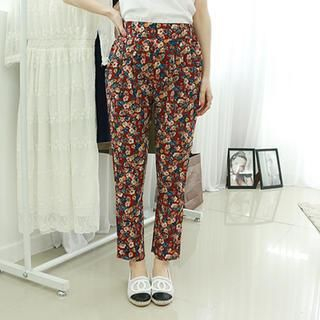 Dodostyle Floral Patterned Baggy Pants