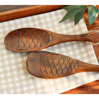 Timbera Fish Wooden Rice Scoop