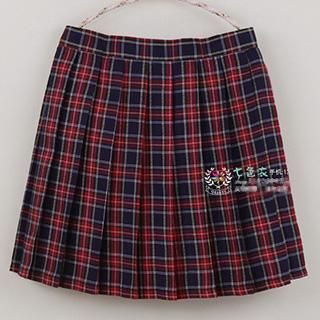 Skool Plaid Pleated Skirt