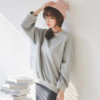 JUSTONE Brushed-Fleece Lined Cotton Sweatshirt