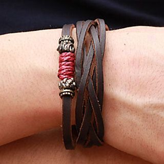 Andante Genuine Leather Layered Bracelet