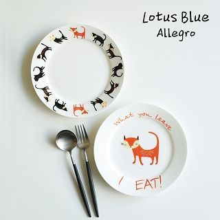Lotus Blue Fox Print Plate