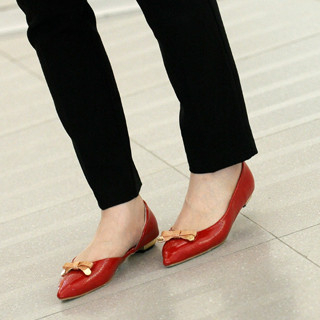 yeswalker Bow-Accent Pointy Flats