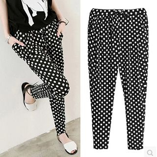 Blue Belle Polka Dot Harem Pants