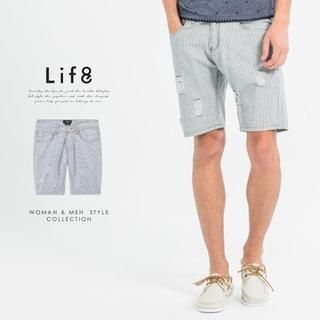 Life 8 Distressed Denim Shorts