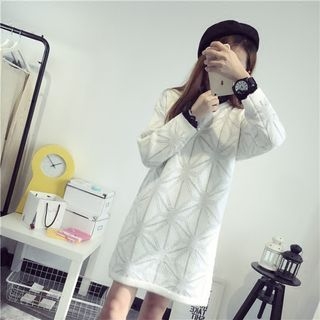 Qimi Patterned Long Sweater