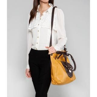 yeswalker Pocket Front Shoulder Bag Yellow - One size