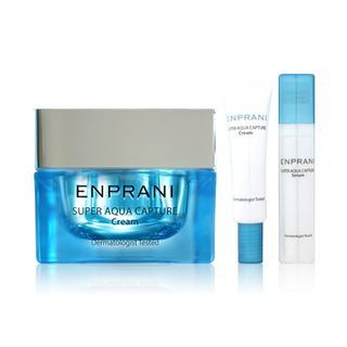 ENPRANI Super Aqua Capture Set: Skin Toner 160ml + Emulsion 120ml + Skin Toner 25ml + Emulsion 25ml + Serum 10ml + Cream 10ml 6pcs