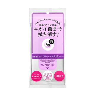 Shiseido - Ag Deo 24 Clear Shower Sheet Fresh Savon - 10 pcs