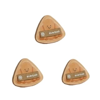everbab - Chocolate Croissant Cushion Puff - 4 Types Set - 3pcs