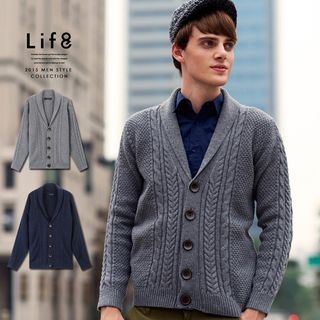 Life 8 Cable Knit Cardigan