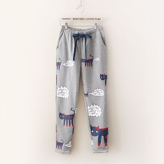 Blu Pixie Animal Printed Sweatpants