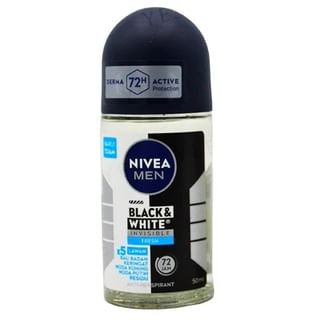 Nivea Men's - Invisible Black & White Fresh Deodorant Roll On 50Ml