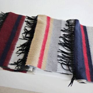 DAILY LOOK Color-Block Wool Blend Scarf