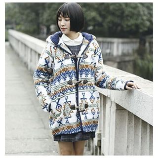 Waypoints Hooded Patterned Padded Jacket