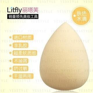 Litfly Foundation Sponge (Tear Drop) (Beige) 1 pc
