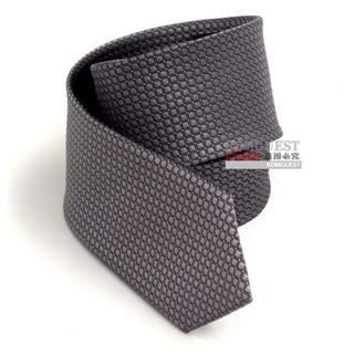 Romguest Patterned Neck Tie Gray - One Size