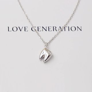 Love Generation Teeth Short Necklace As Figure - One Size