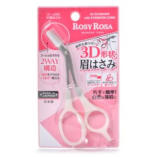 Chantilly - Rosy Rosa 3D Scissors with Eyebrow Comb 1 pc