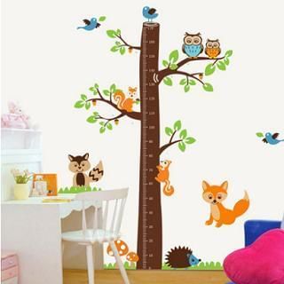 LESIGN Tree Height Measurement Wall Sticker