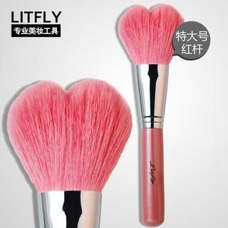 Litfly Heart-Shape Powder Brush (SL) (Pink) 1 pc