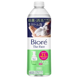 Kao - Biore The Face Foam Facial Cleanser Acne Care 340Ml Refill