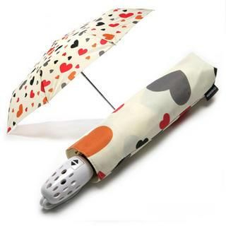 Full House Heart Print Foldable Umbrella