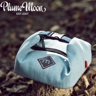 Plume Moon Denim Cable & Charger Pouch Blue - One Size