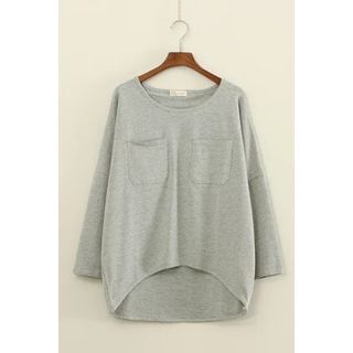 Mushi Long-Sleeve Dip Back T-shirt