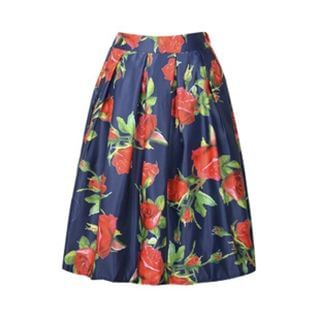 Flore Floral A-Line Skirt