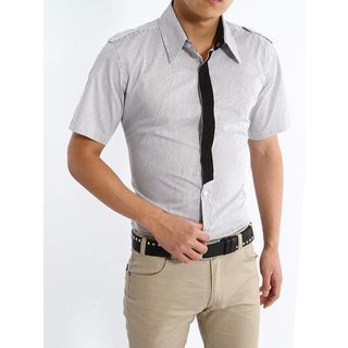 JIBOVILLE Pinstriped Short-Sleeve Shirt