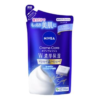 Nivea Japan - Cream Care Double Rich Moisture Body Wash European White Soap - 340Ml Refill
