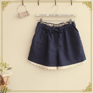 Fairyland Lace Trim Drawcord Shorts