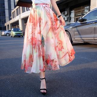 Romantica Printed Midi Skirt
