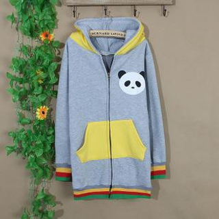 Cute Colors Panda Print Hoodie