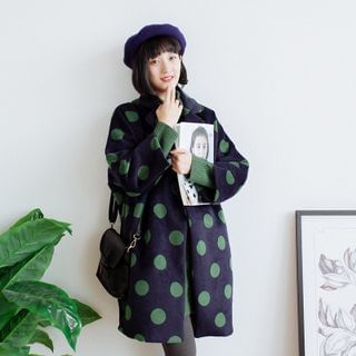 Forest Girl Dotted Long Coat