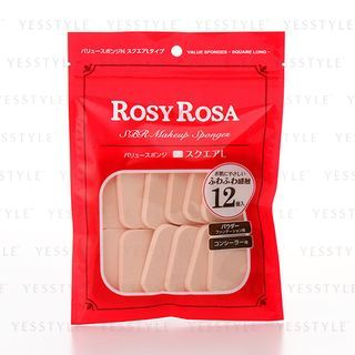 Chantilly - Rosy Rosa Sbr Make Up Sponge Square Long 12 pcs