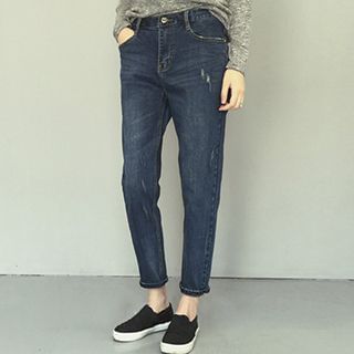Eva Fashion Washed Distressed Jeans