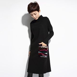 OnceFeel Pocket-detail Knit Dress
