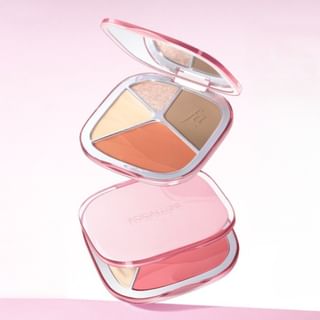 FOCALLURE - Multi-Color Face Palette - 3 Types #CL02 Rosy Quartz - 15.5g