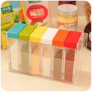 Momoi Set of 6: Transparent Seasoning Box