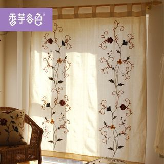 Tarobear Embroidered Curtain