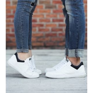 ABOKI Couple Contrast-Trim Sneakers
