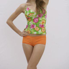 Braided Floral Printed Tankini