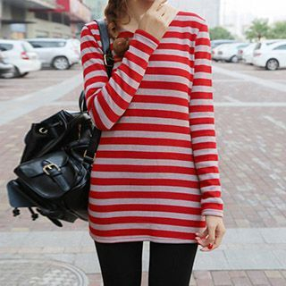 bisubisu Long-Sleeve Stripe T-Shirt