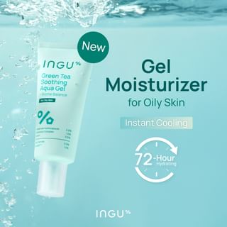 Ingu - Green Tea Soothing Aqua Gel + Biome Balance For Oily Skin 50Ml
