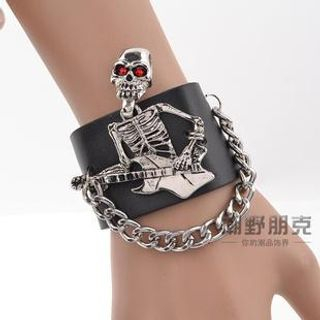 Trend Cool Rhinestone Skull Bracelet