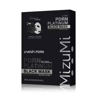 MizuMi - PDRN Platinum Black Mask Instant Glow 5 pcs