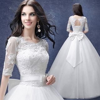 Angel Bridal Bow-Accent Rhinestone Ball Gown Wedding Dress