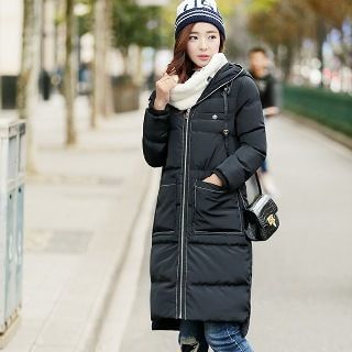 Romantica Applique Hooded Puffer Coat